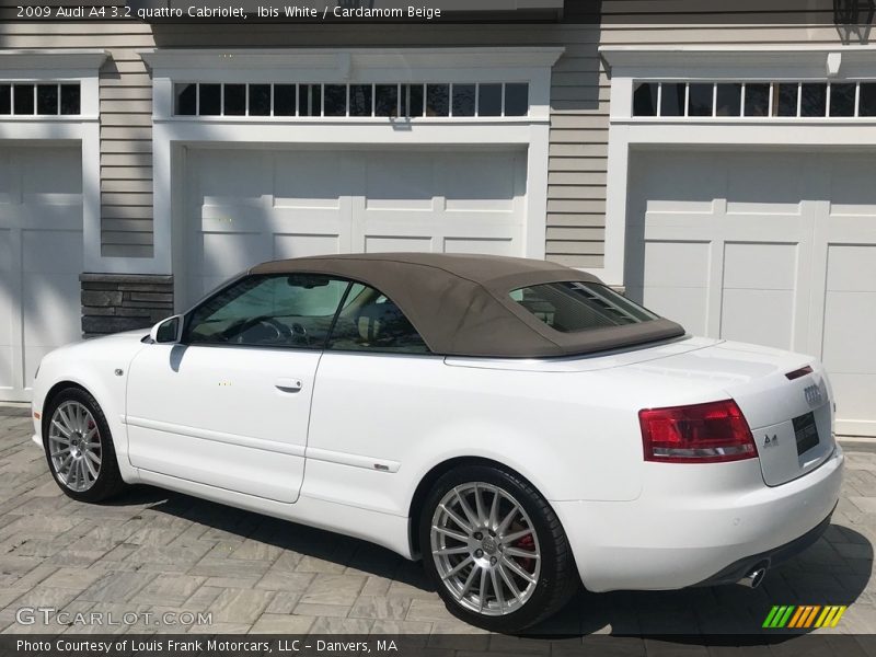 Ibis White / Cardamom Beige 2009 Audi A4 3.2 quattro Cabriolet