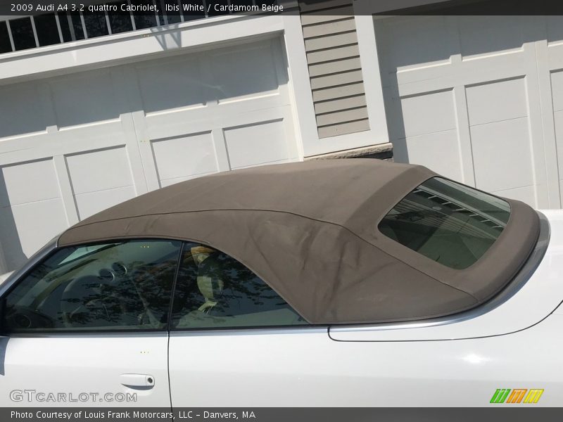 Ibis White / Cardamom Beige 2009 Audi A4 3.2 quattro Cabriolet