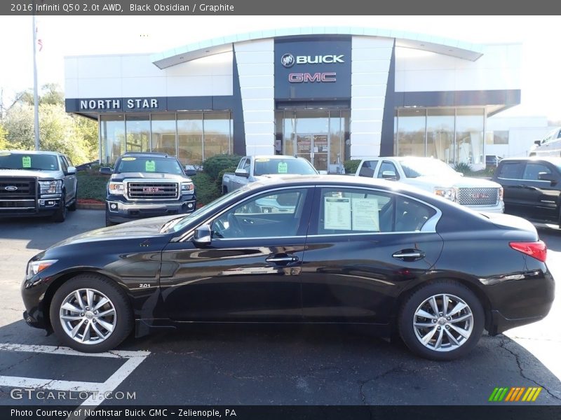 Black Obsidian / Graphite 2016 Infiniti Q50 2.0t AWD