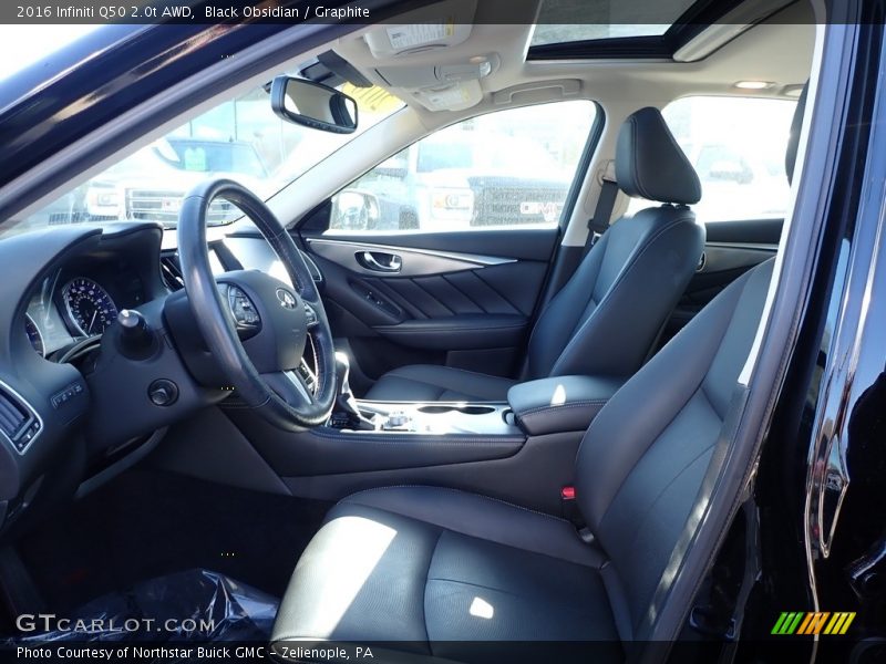 Black Obsidian / Graphite 2016 Infiniti Q50 2.0t AWD