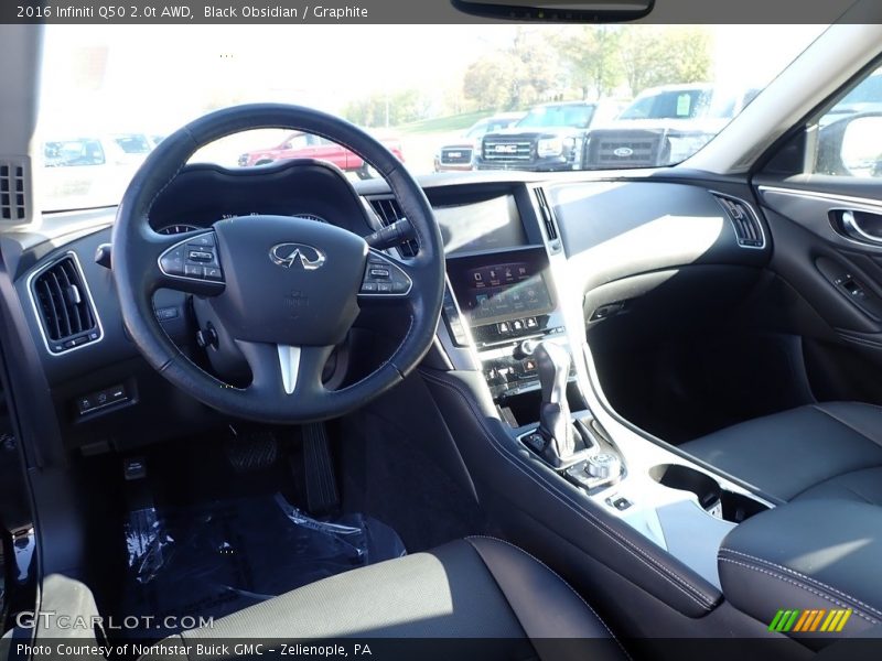 Front Seat of 2016 Q50 2.0t AWD