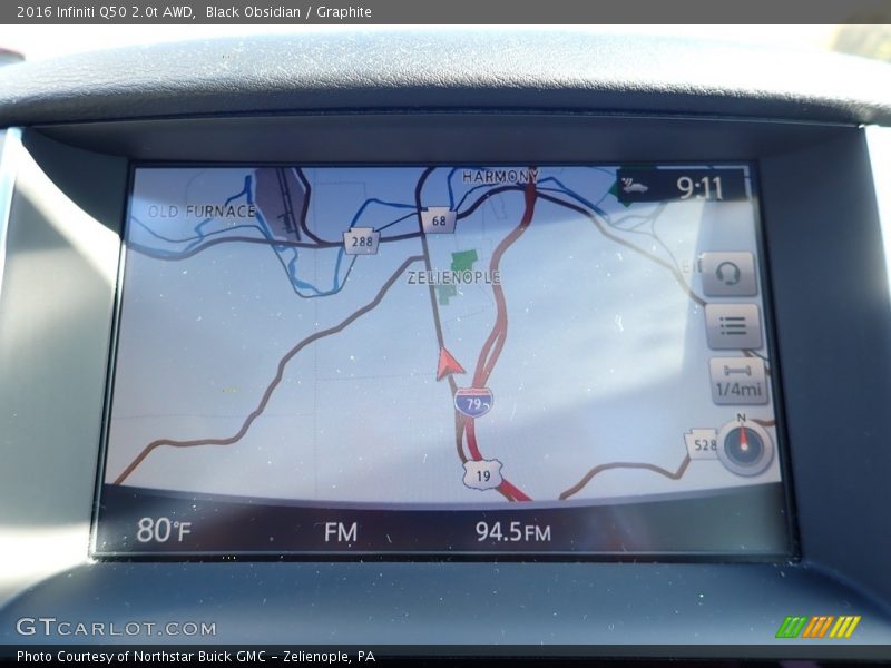 Navigation of 2016 Q50 2.0t AWD