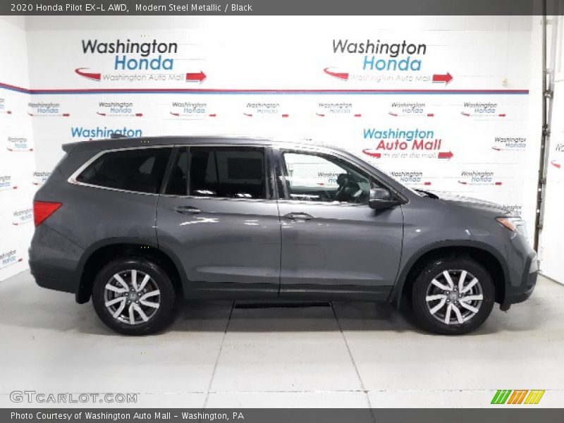 Modern Steel Metallic / Black 2020 Honda Pilot EX-L AWD