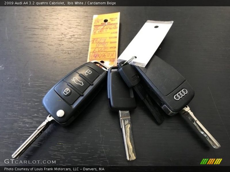 Ibis White / Cardamom Beige 2009 Audi A4 3.2 quattro Cabriolet