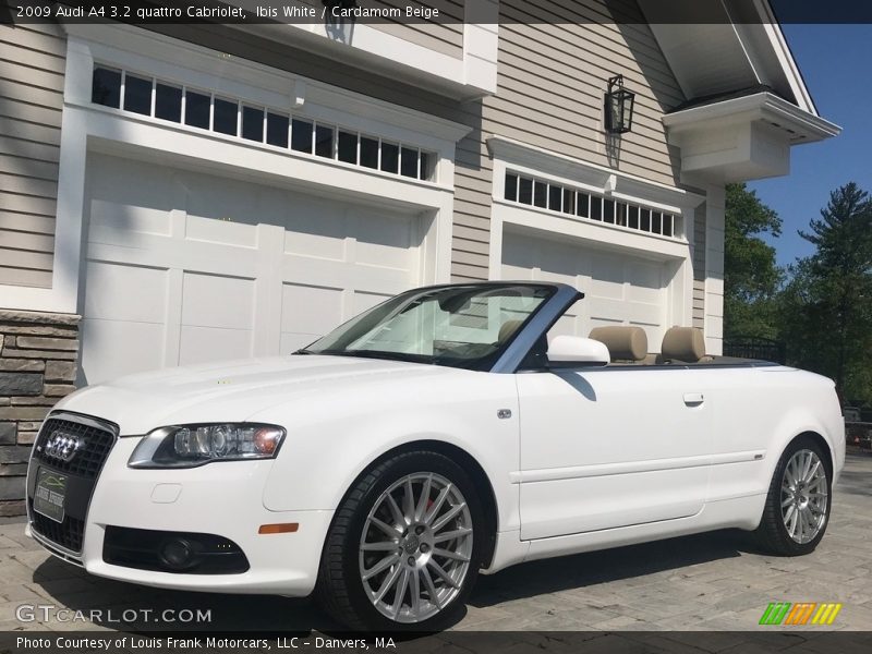 Ibis White / Cardamom Beige 2009 Audi A4 3.2 quattro Cabriolet