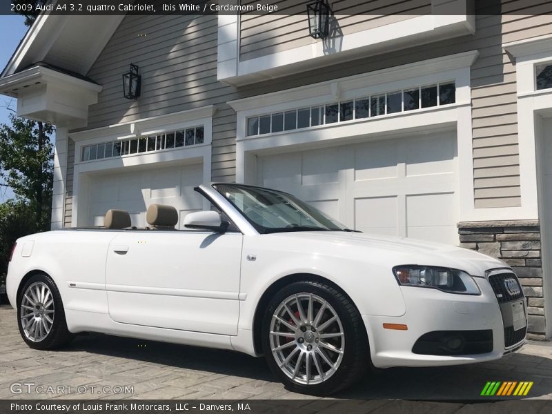 Ibis White / Cardamom Beige 2009 Audi A4 3.2 quattro Cabriolet