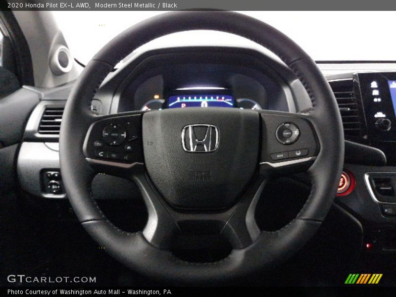 Modern Steel Metallic / Black 2020 Honda Pilot EX-L AWD