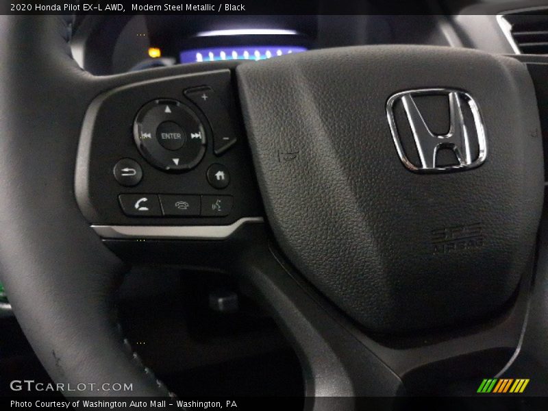Modern Steel Metallic / Black 2020 Honda Pilot EX-L AWD