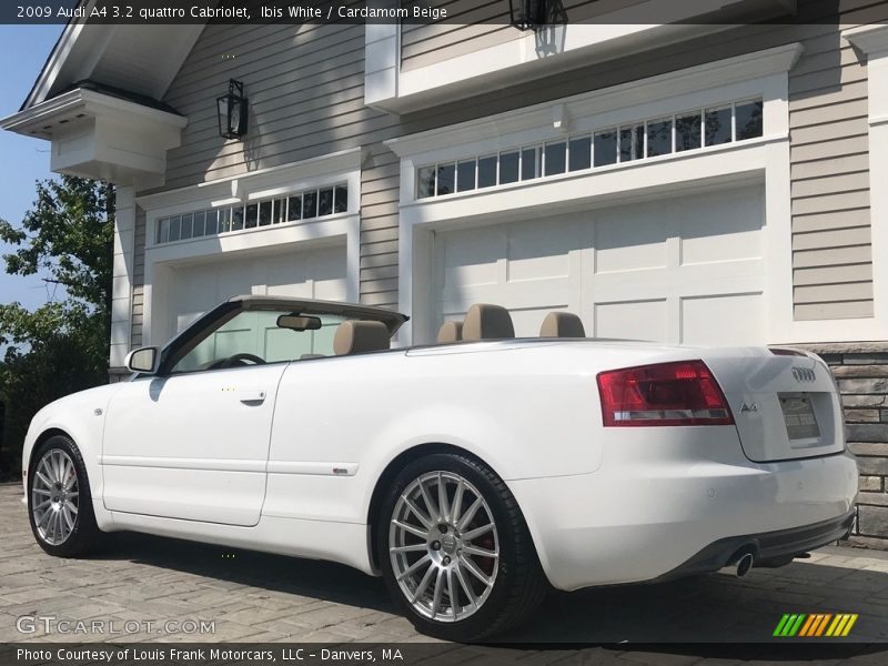 Ibis White / Cardamom Beige 2009 Audi A4 3.2 quattro Cabriolet