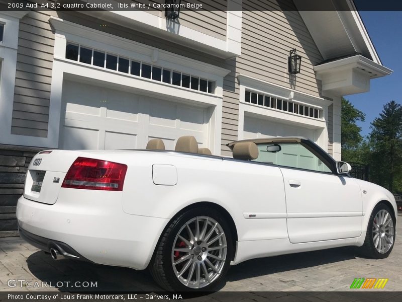 Ibis White / Cardamom Beige 2009 Audi A4 3.2 quattro Cabriolet