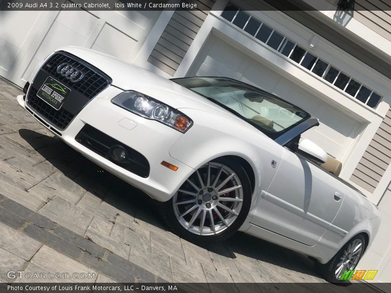 Ibis White / Cardamom Beige 2009 Audi A4 3.2 quattro Cabriolet