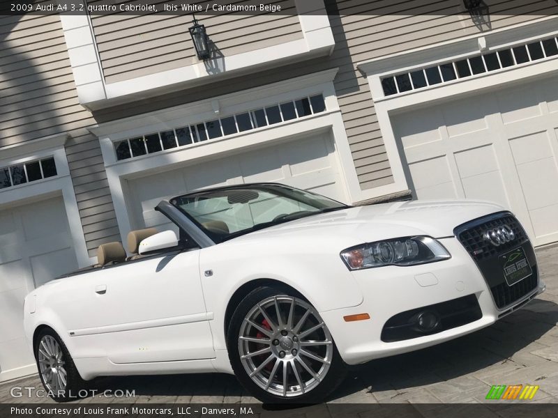 Ibis White / Cardamom Beige 2009 Audi A4 3.2 quattro Cabriolet