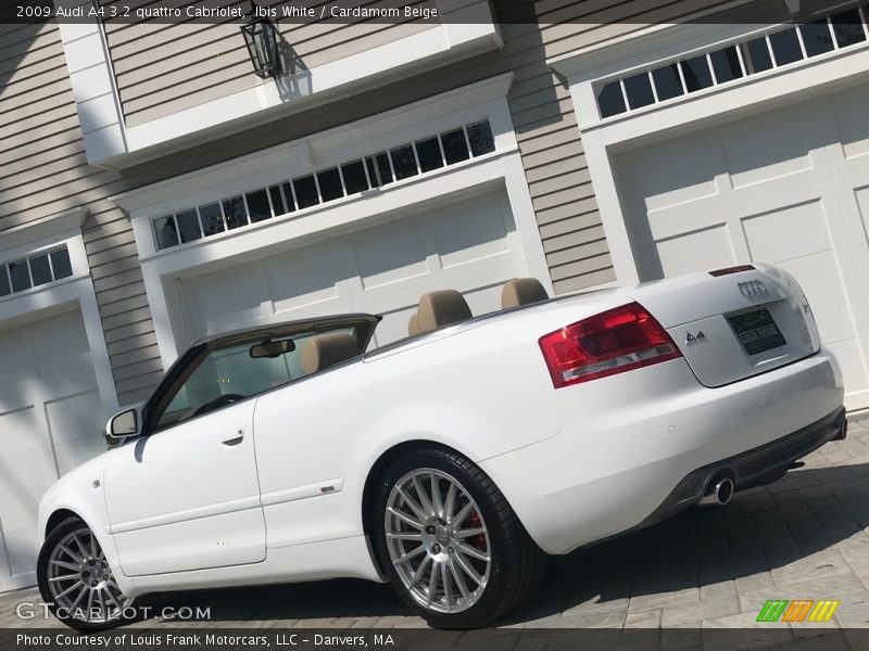 Ibis White / Cardamom Beige 2009 Audi A4 3.2 quattro Cabriolet
