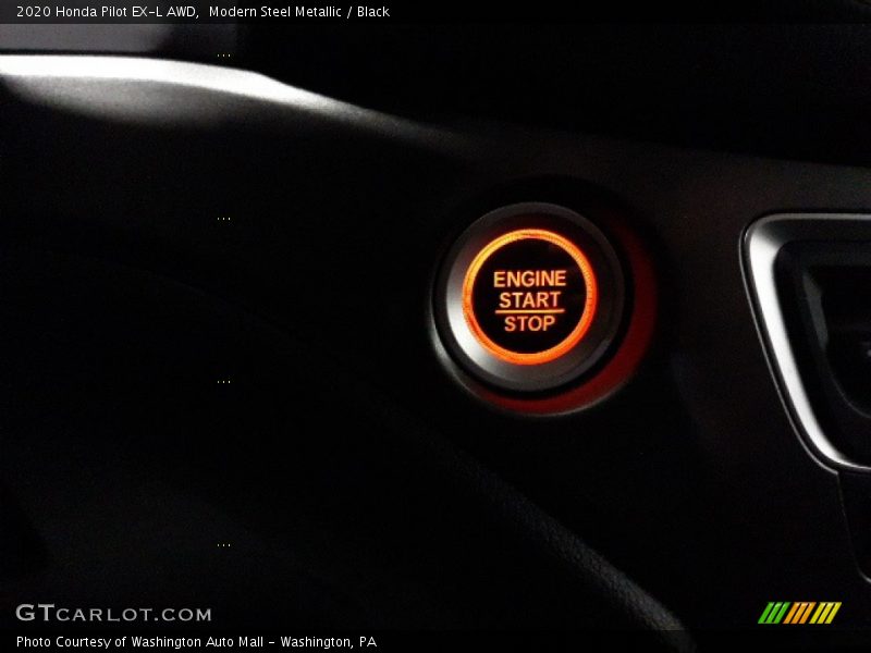 Modern Steel Metallic / Black 2020 Honda Pilot EX-L AWD