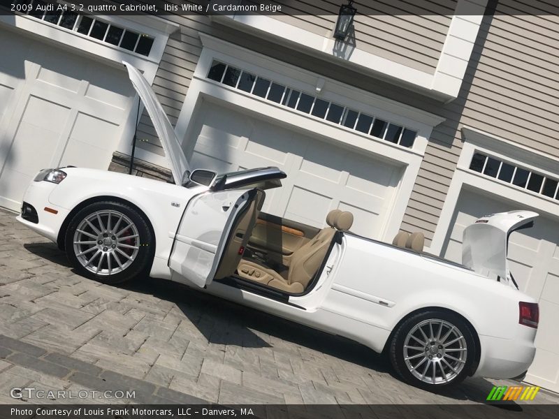 Ibis White / Cardamom Beige 2009 Audi A4 3.2 quattro Cabriolet