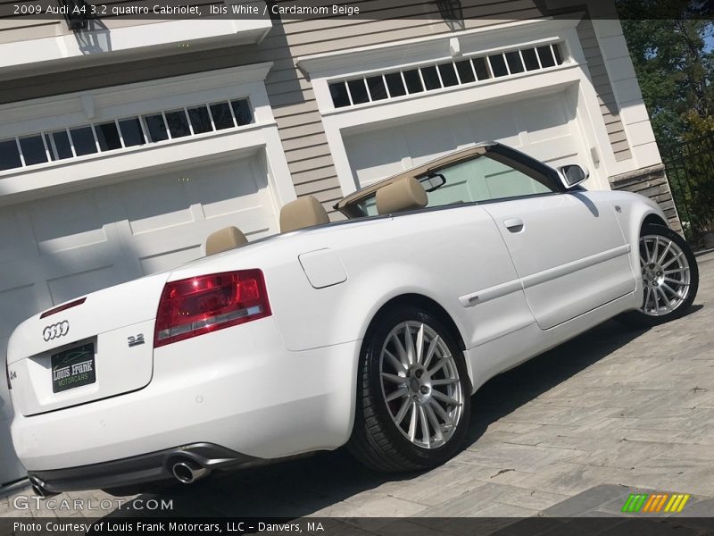 Ibis White / Cardamom Beige 2009 Audi A4 3.2 quattro Cabriolet