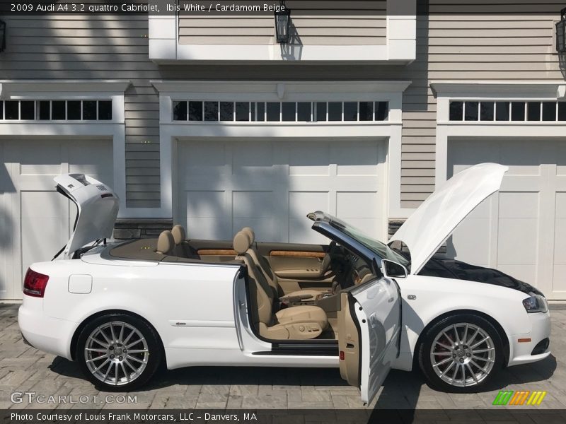 Ibis White / Cardamom Beige 2009 Audi A4 3.2 quattro Cabriolet
