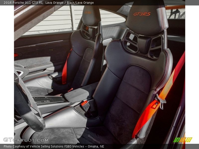 Lava Orange / Black/Lava Orange 2016 Porsche 911 GT3 RS