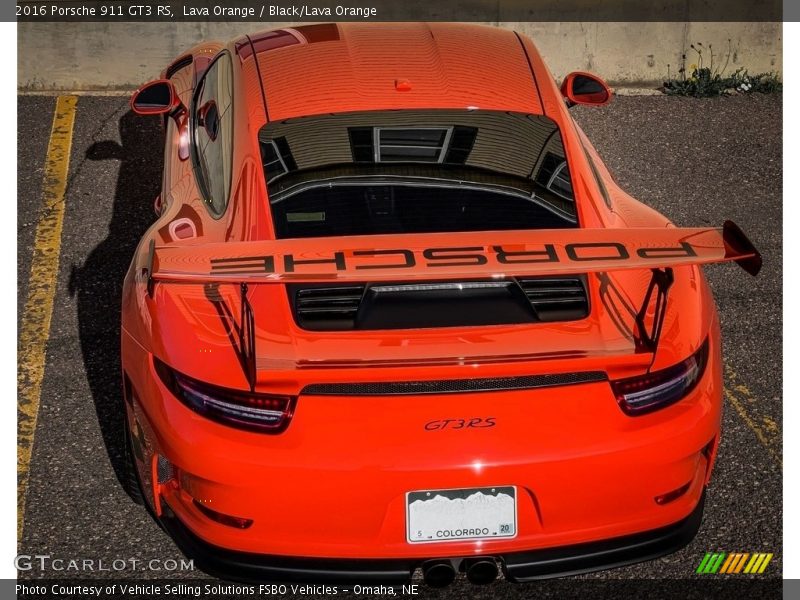 Lava Orange / Black/Lava Orange 2016 Porsche 911 GT3 RS