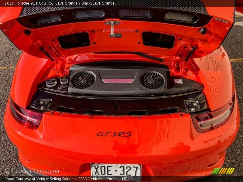 Lava Orange / Black/Lava Orange 2016 Porsche 911 GT3 RS