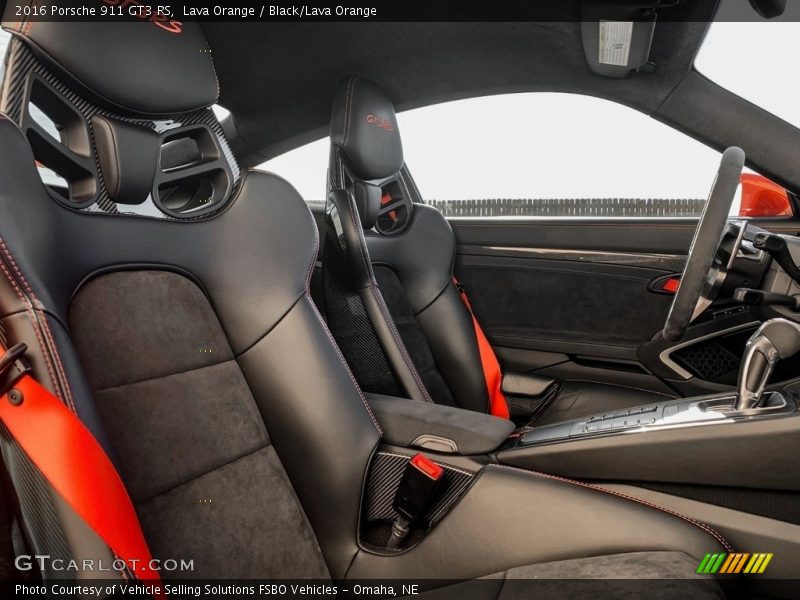 Lava Orange / Black/Lava Orange 2016 Porsche 911 GT3 RS