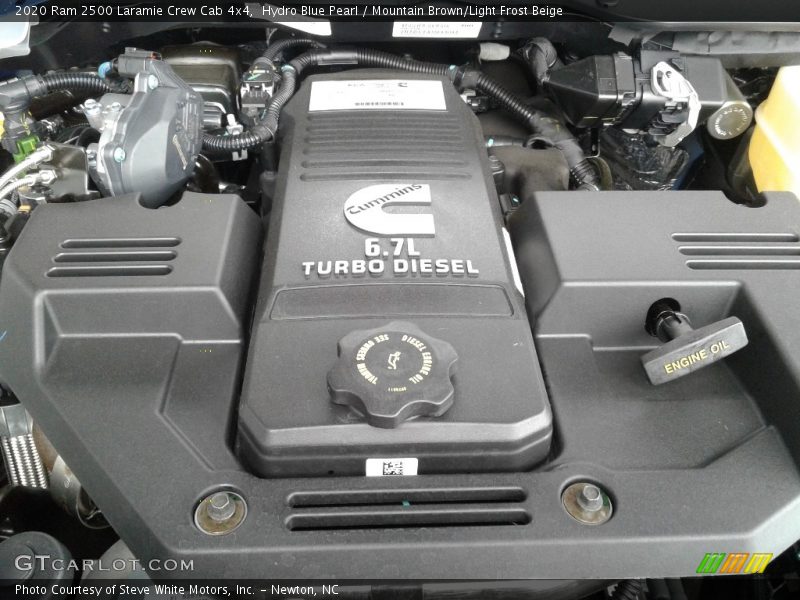 Hydro Blue Pearl / Mountain Brown/Light Frost Beige 2020 Ram 2500 Laramie Crew Cab 4x4
