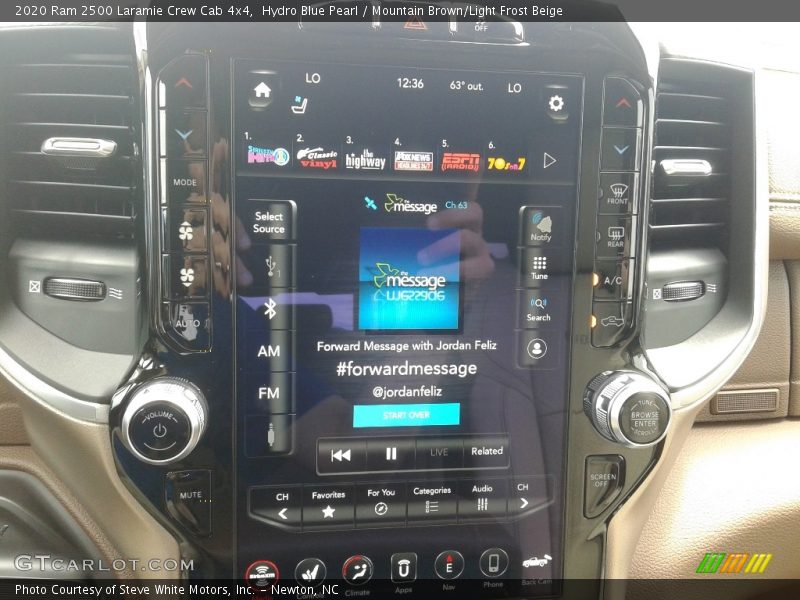 Hydro Blue Pearl / Mountain Brown/Light Frost Beige 2020 Ram 2500 Laramie Crew Cab 4x4