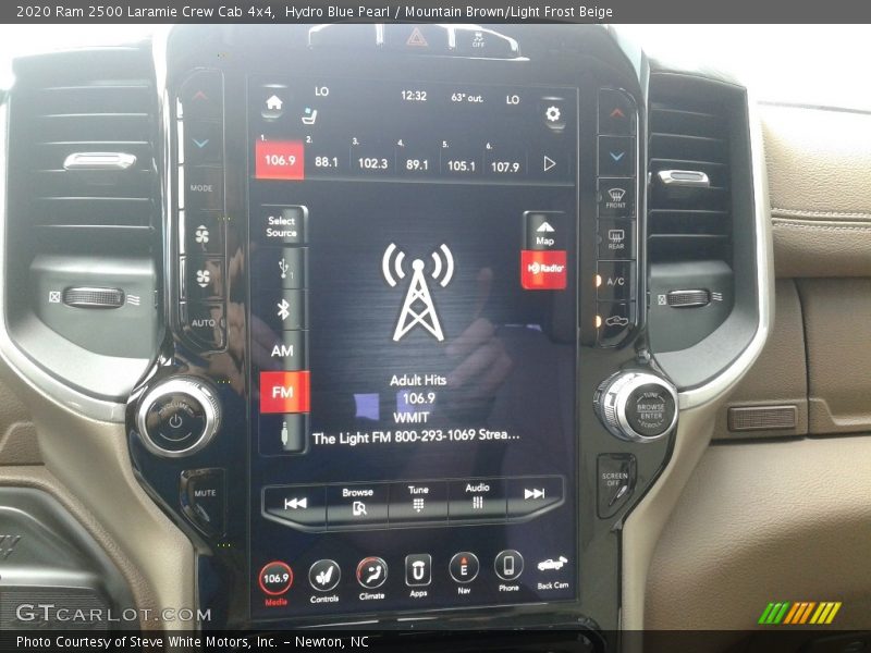 Hydro Blue Pearl / Mountain Brown/Light Frost Beige 2020 Ram 2500 Laramie Crew Cab 4x4