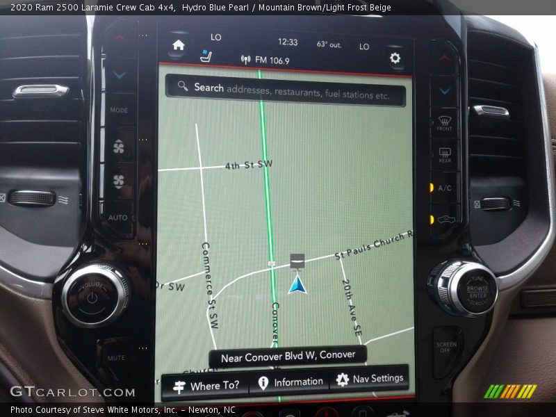 Hydro Blue Pearl / Mountain Brown/Light Frost Beige 2020 Ram 2500 Laramie Crew Cab 4x4