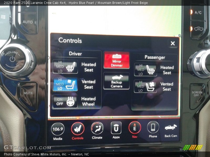 Hydro Blue Pearl / Mountain Brown/Light Frost Beige 2020 Ram 2500 Laramie Crew Cab 4x4