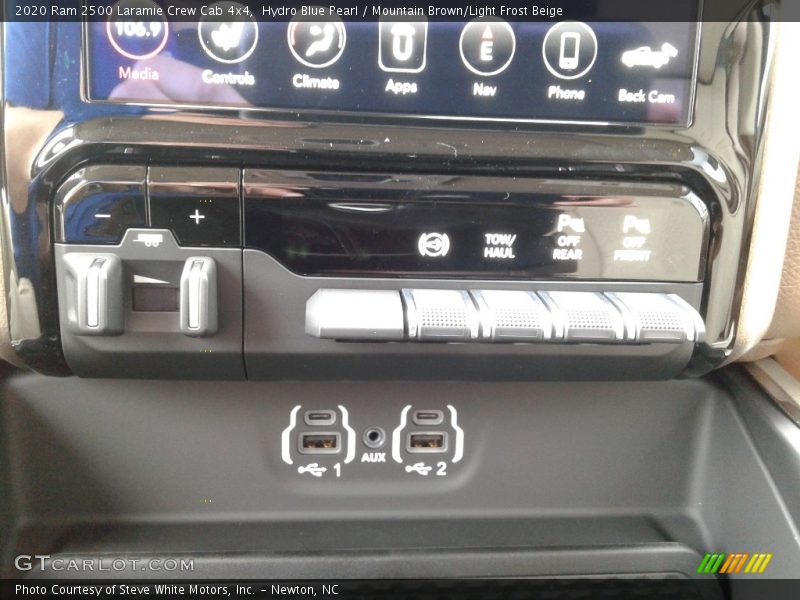 Hydro Blue Pearl / Mountain Brown/Light Frost Beige 2020 Ram 2500 Laramie Crew Cab 4x4