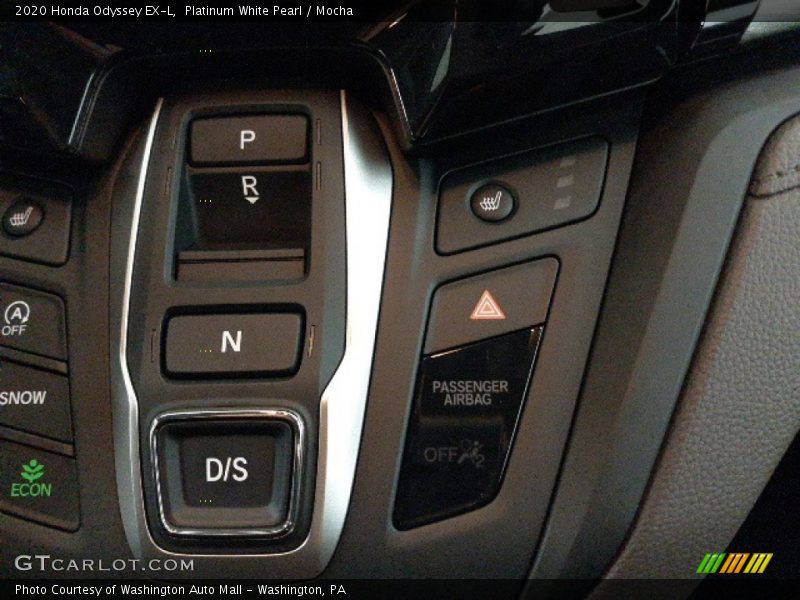 Platinum White Pearl / Mocha 2020 Honda Odyssey EX-L