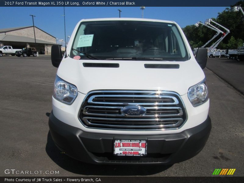Oxford White / Charcoal Black 2017 Ford Transit Wagon XL 350 LR Long