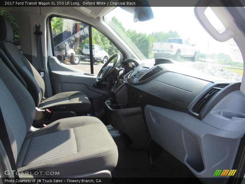 Oxford White / Charcoal Black 2017 Ford Transit Wagon XL 350 LR Long