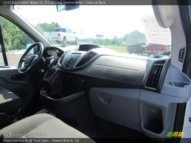 Oxford White / Charcoal Black 2017 Ford Transit Wagon XL 350 LR Long