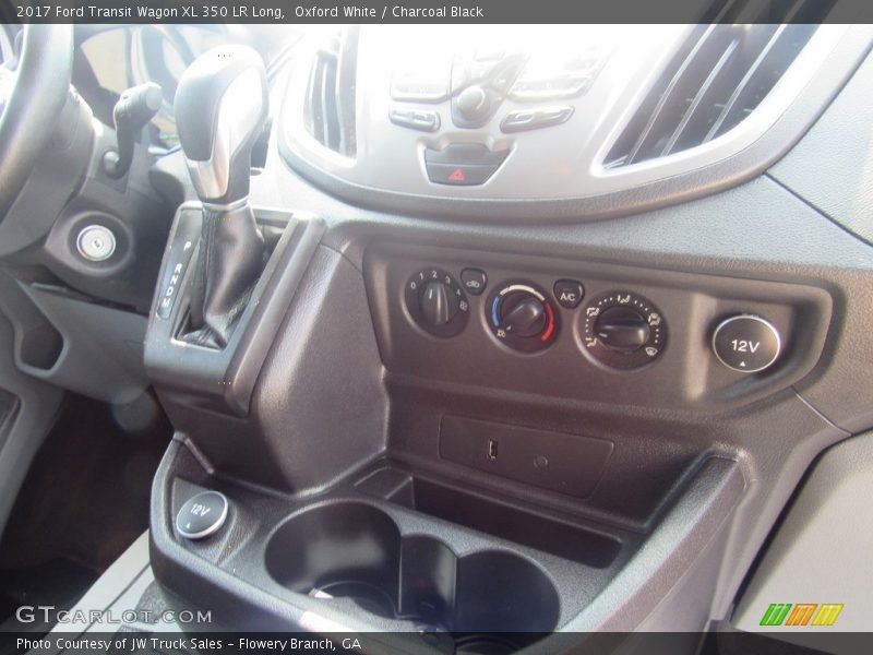 Oxford White / Charcoal Black 2017 Ford Transit Wagon XL 350 LR Long