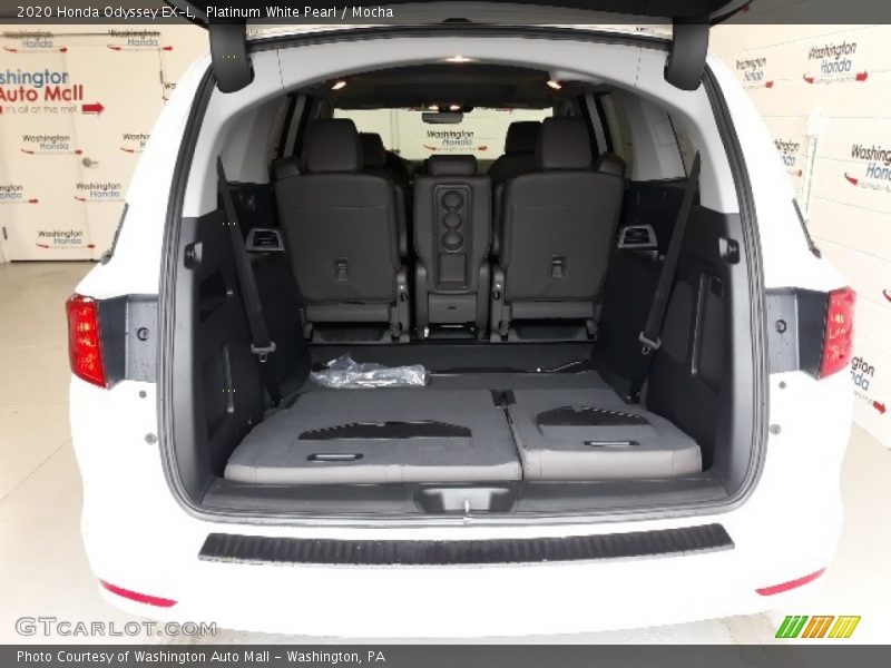 Platinum White Pearl / Mocha 2020 Honda Odyssey EX-L