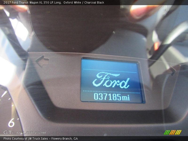 Oxford White / Charcoal Black 2017 Ford Transit Wagon XL 350 LR Long
