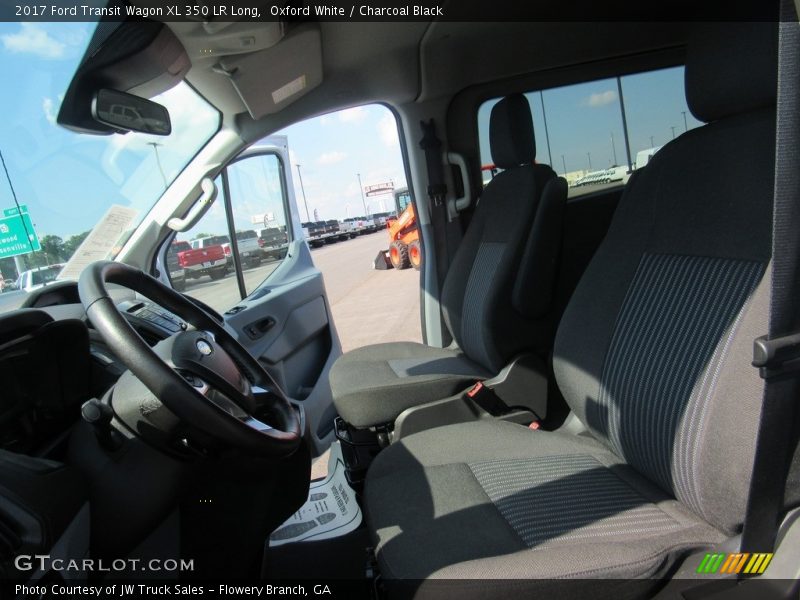 Oxford White / Charcoal Black 2017 Ford Transit Wagon XL 350 LR Long