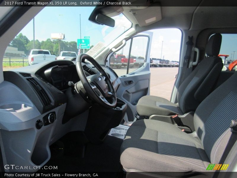 Oxford White / Charcoal Black 2017 Ford Transit Wagon XL 350 LR Long