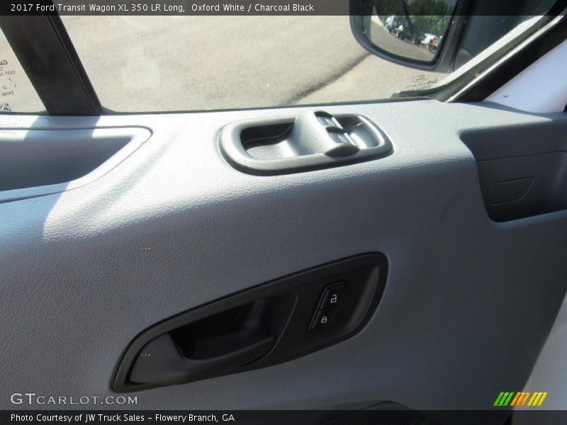 Oxford White / Charcoal Black 2017 Ford Transit Wagon XL 350 LR Long