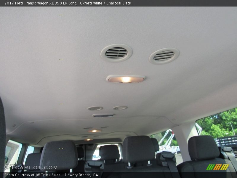 Oxford White / Charcoal Black 2017 Ford Transit Wagon XL 350 LR Long