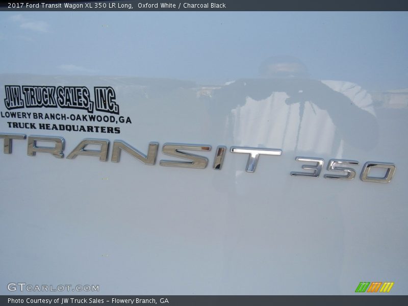 Oxford White / Charcoal Black 2017 Ford Transit Wagon XL 350 LR Long