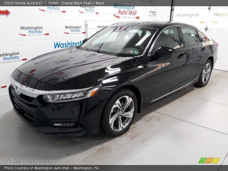 Crystal Black Pearl / Black 2020 Honda Accord EX-L Sedan