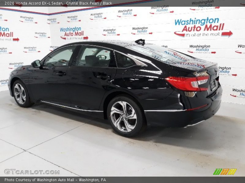 Crystal Black Pearl / Black 2020 Honda Accord EX-L Sedan