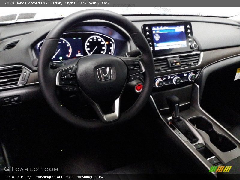Crystal Black Pearl / Black 2020 Honda Accord EX-L Sedan