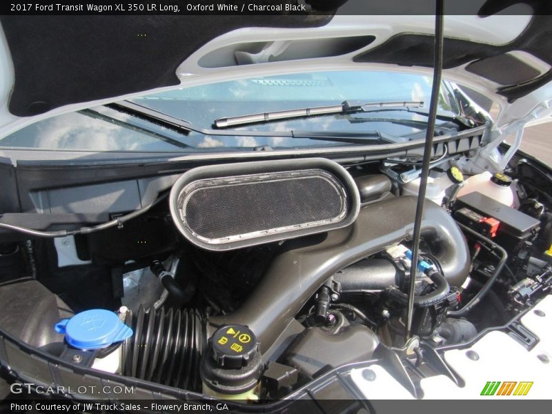 Oxford White / Charcoal Black 2017 Ford Transit Wagon XL 350 LR Long
