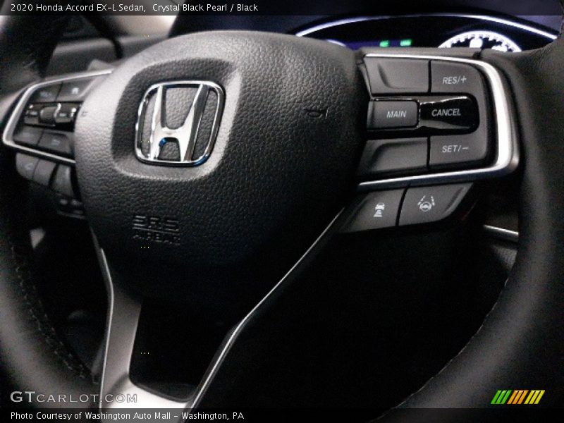 Crystal Black Pearl / Black 2020 Honda Accord EX-L Sedan