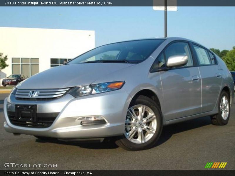 Alabaster Silver Metallic / Gray 2010 Honda Insight Hybrid EX