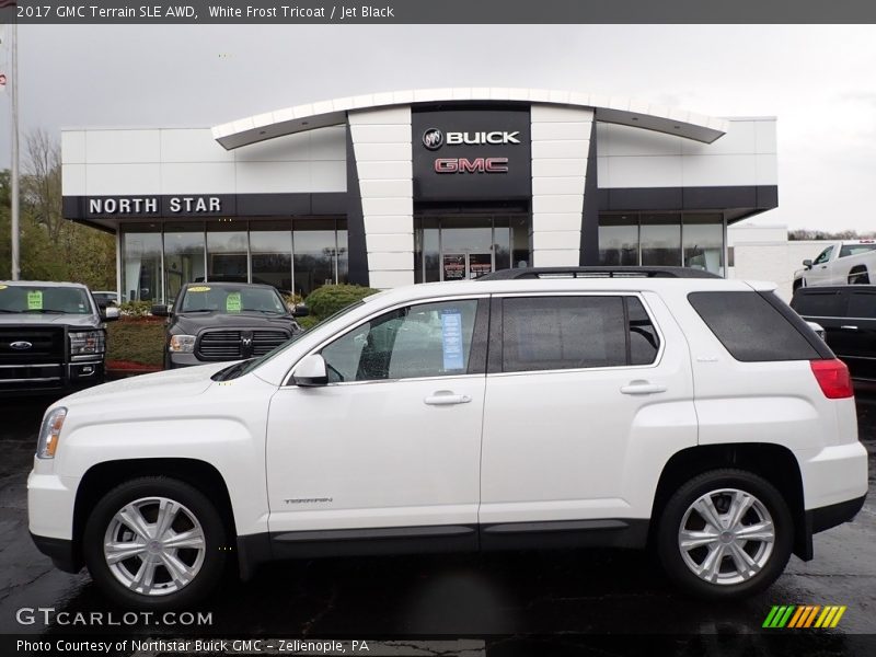 White Frost Tricoat / Jet Black 2017 GMC Terrain SLE AWD